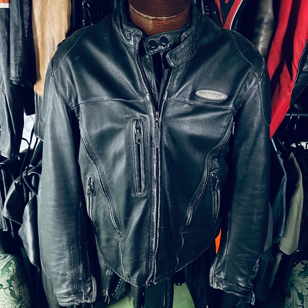 Harley-Davidson Black Vintage Double Shell Performance Jacket